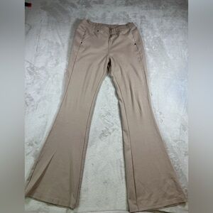 Free People Stretchy Wide Leg Pants Tan